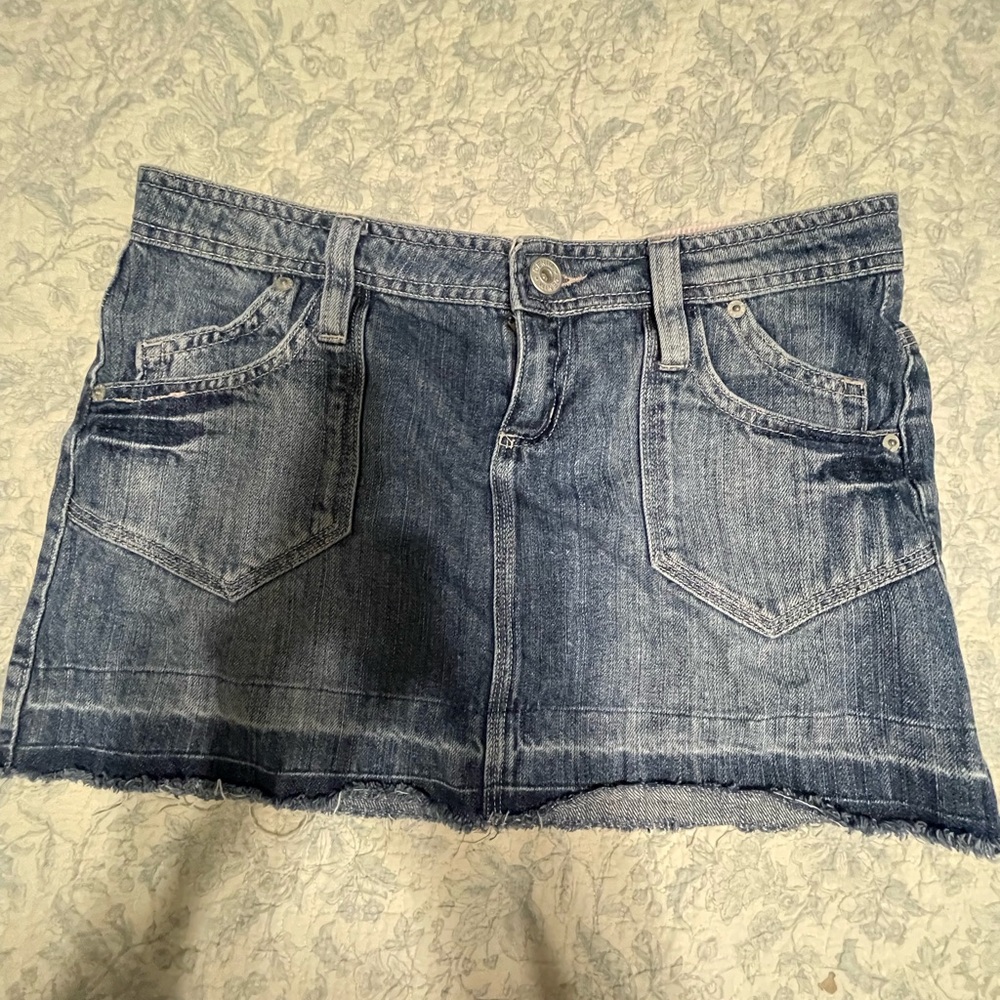 New Look Blue Denim Mini Skirt